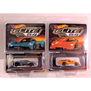 Hot Wheels Elite 64 Aston Martin Valkyrie McLaren M6GT Real Riders Metal Lot 2